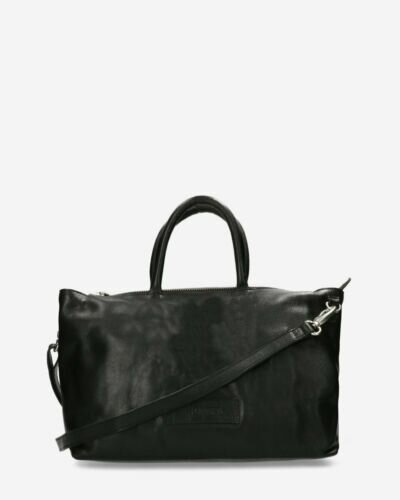 Handbag structure leather black