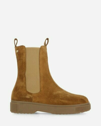 Chelsea boot suede warm brown