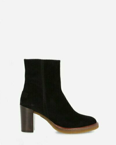 Ankle boot suede black