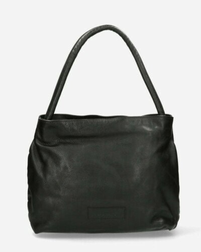Shoulder bag structure leather black
