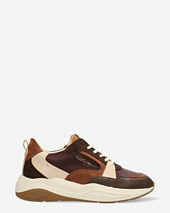 Sneaker Flame Dark Brown/Cognac/Bordo
