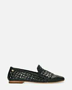 Loafer woven donkerblauw