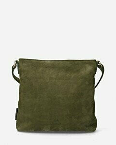 Shoulder bag grain leather green