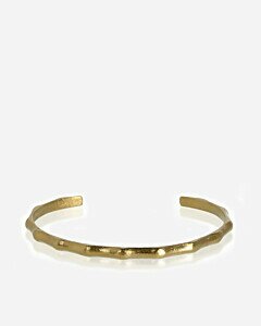 Open bamboo bracelet vintage gold